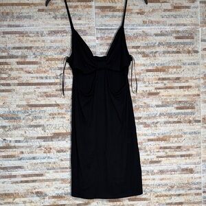 Elodie Sleek Black Mini Dress